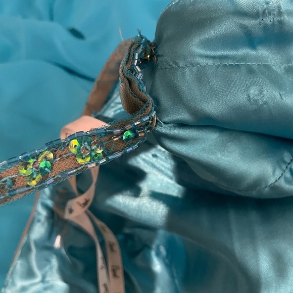 Beyond Jovani Blue Sequin High Low Ruffle Formal Dress 12 Pageant Prom Fairycore - Picture 8 of 12